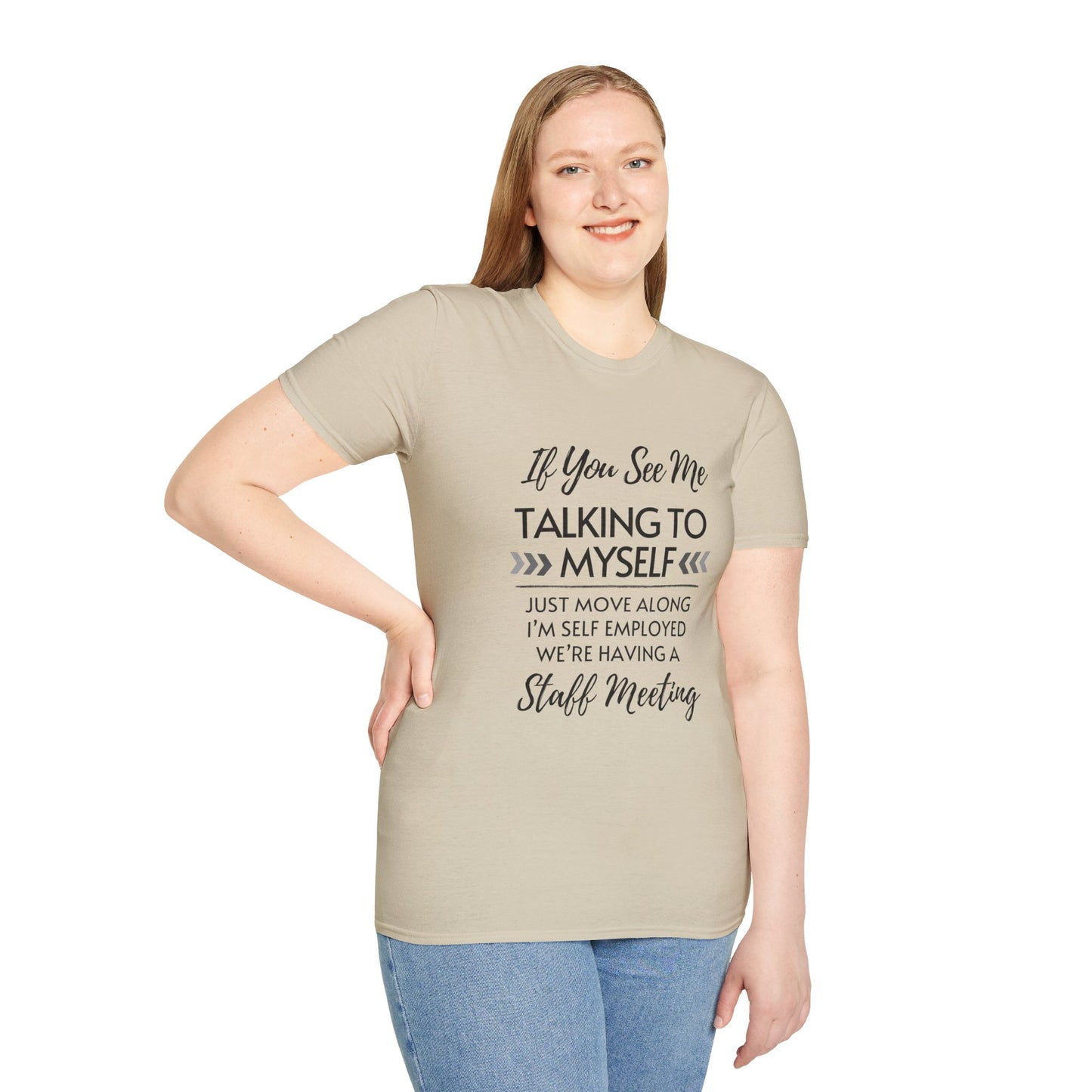 Look Away Fun Staff Meeting T-shirt