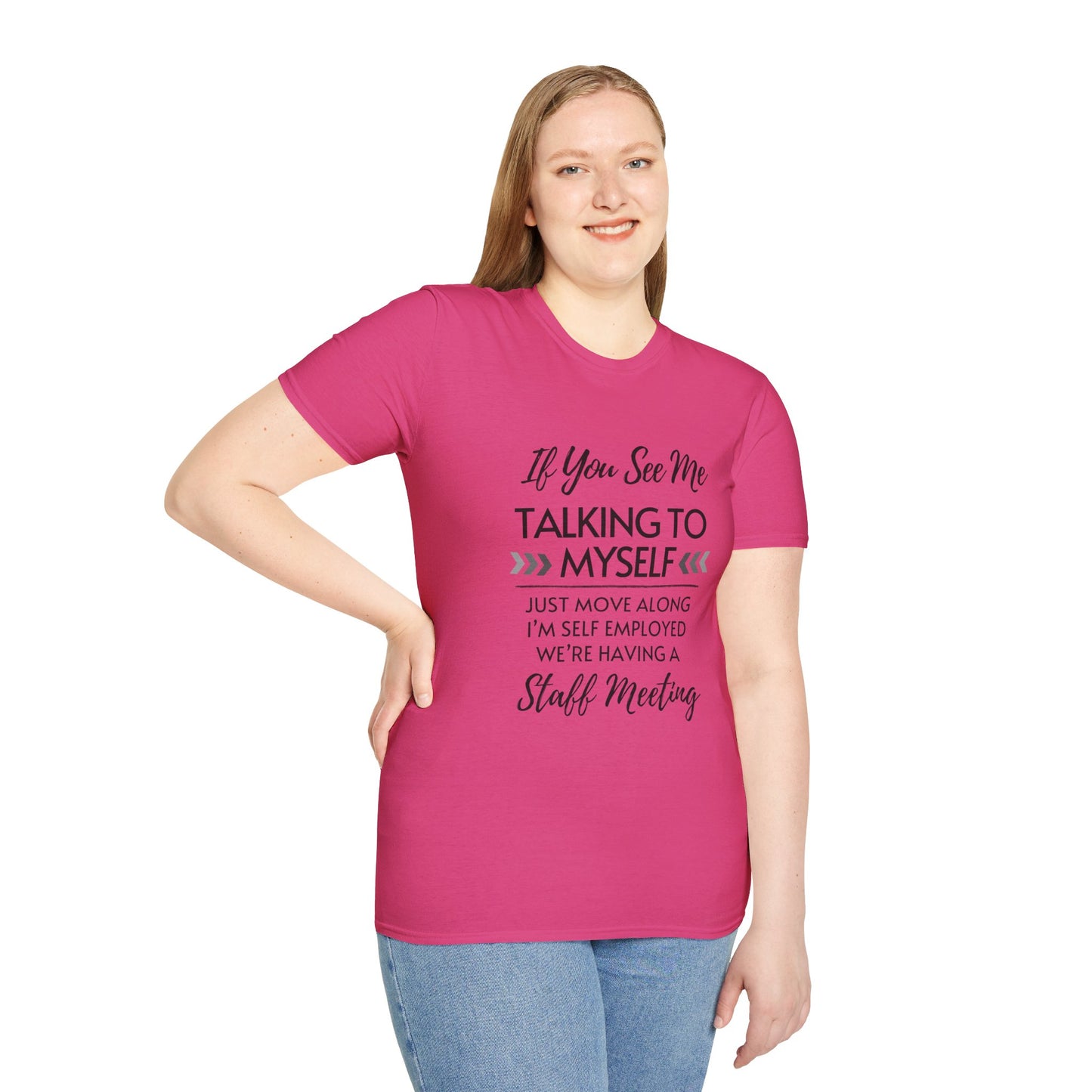 Look Away Fun Staff Meeting T-shirt