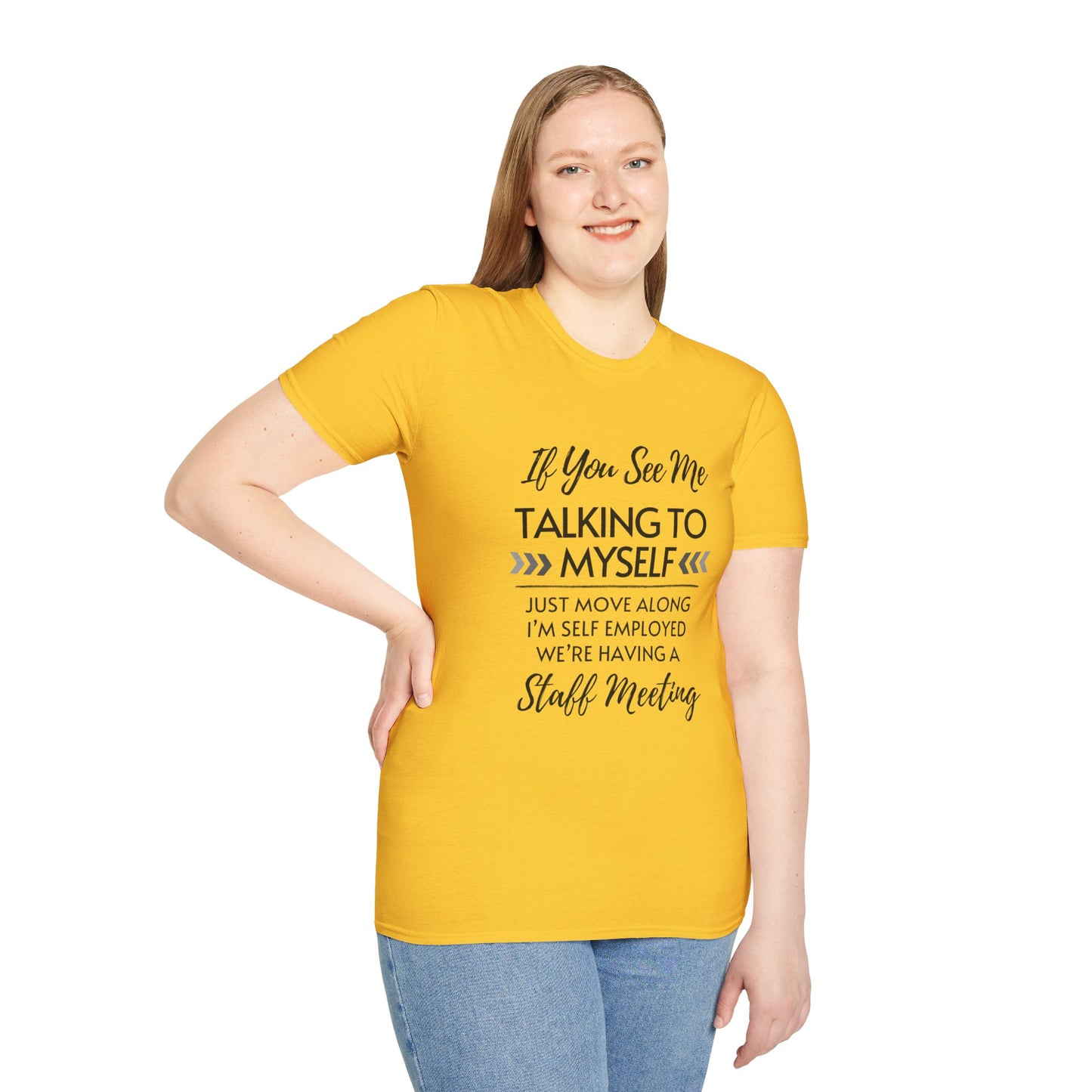 Look Away Fun Staff Meeting T-shirt