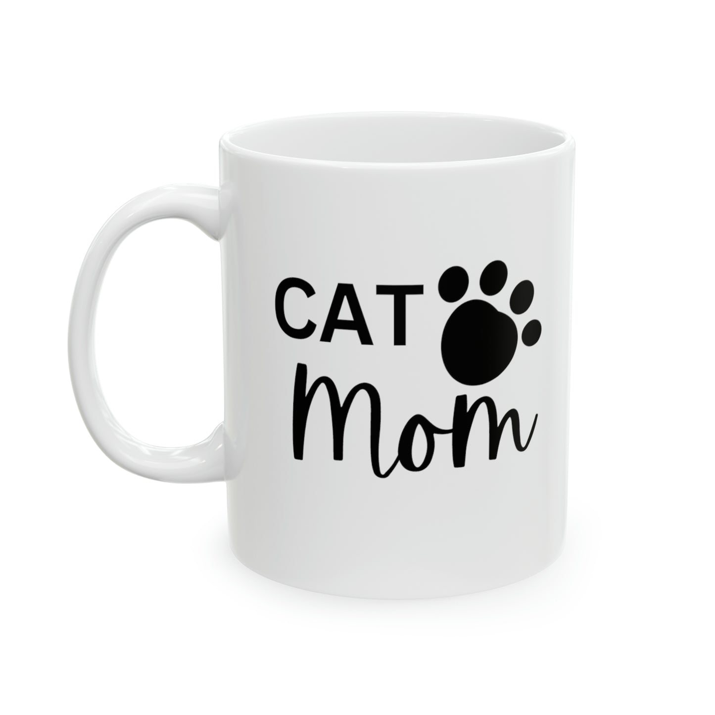 Cat Mom Ceramic Mug, 11oz