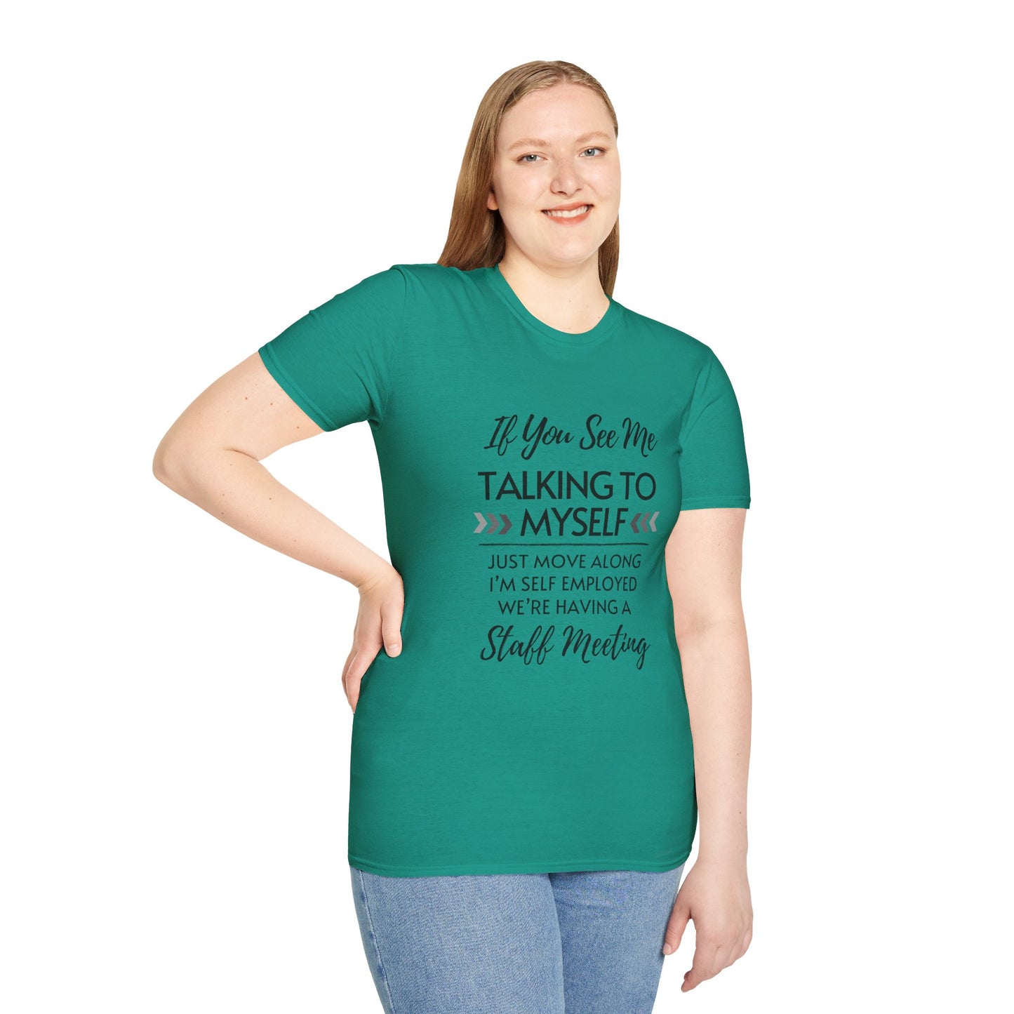 Look Away Fun Staff Meeting T-shirt