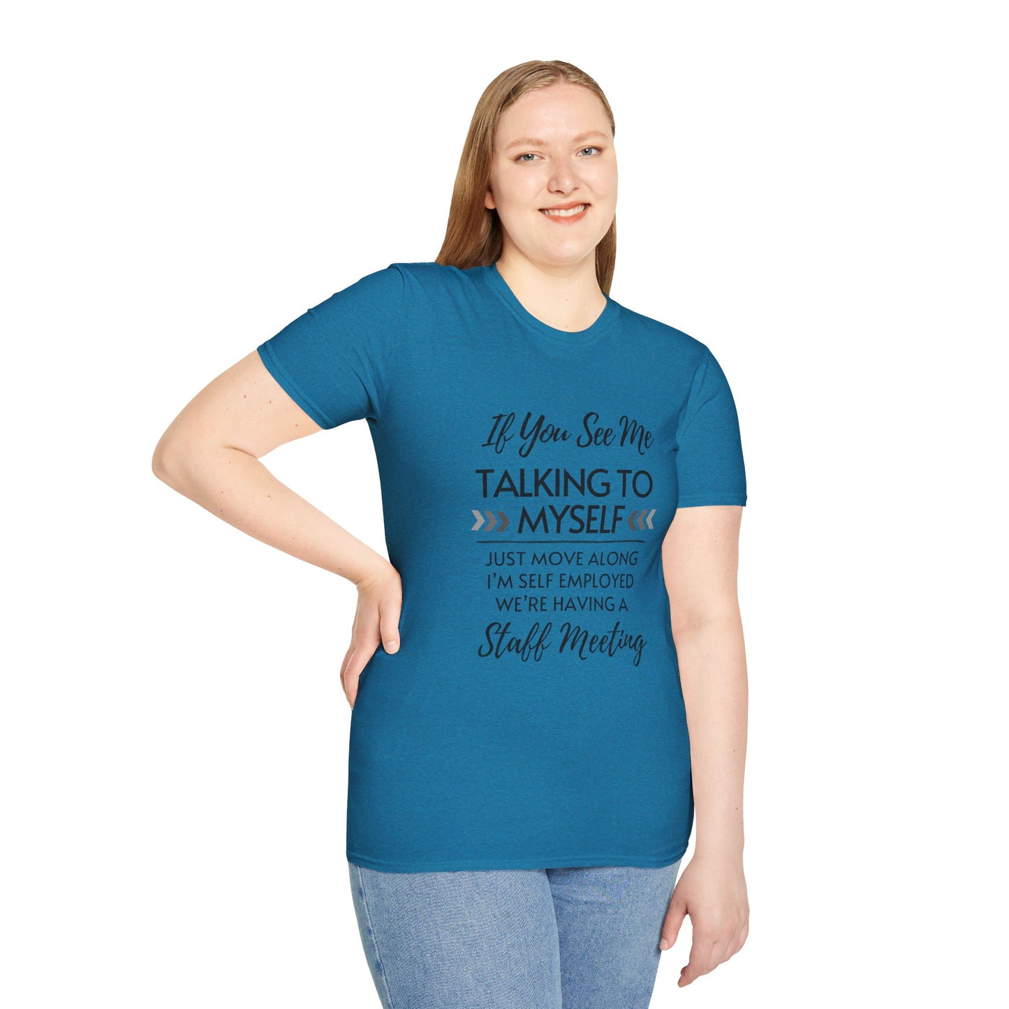 Look Away Fun Staff Meeting T-shirt