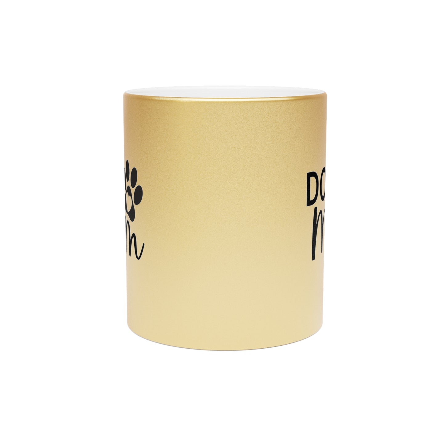 Dog Mom Metallic Mug (Silver\Gold)