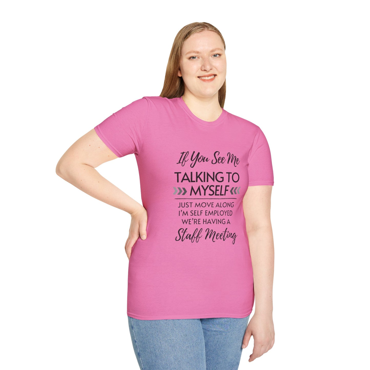 Look Away Fun Staff Meeting T-shirt