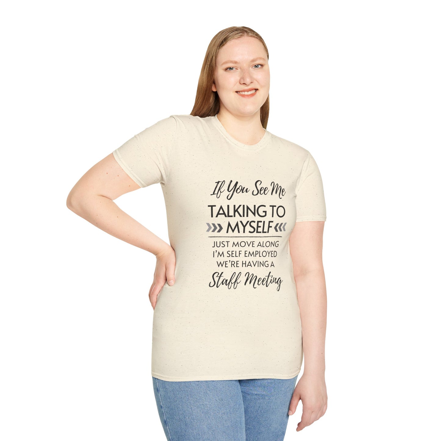Look Away Fun Staff Meeting T-shirt
