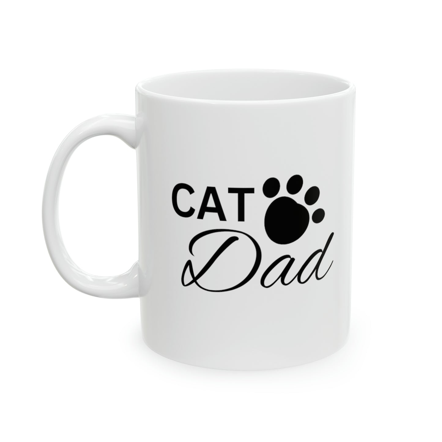 Cat Dad Ceramic Mug, 11oz