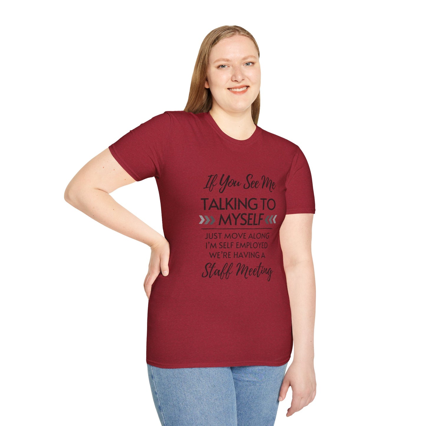 Look Away Fun Staff Meeting T-shirt