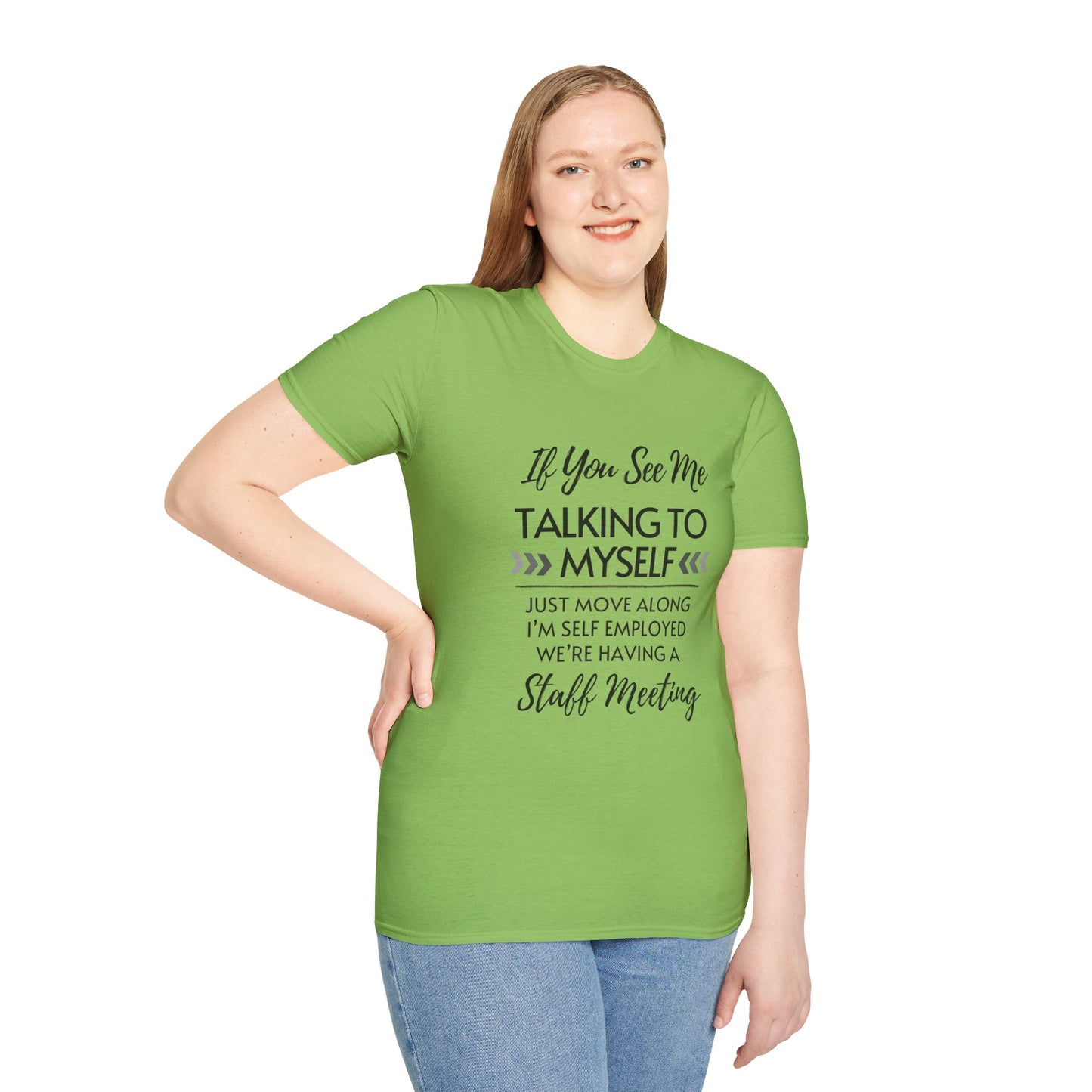 Look Away Fun Staff Meeting T-shirt