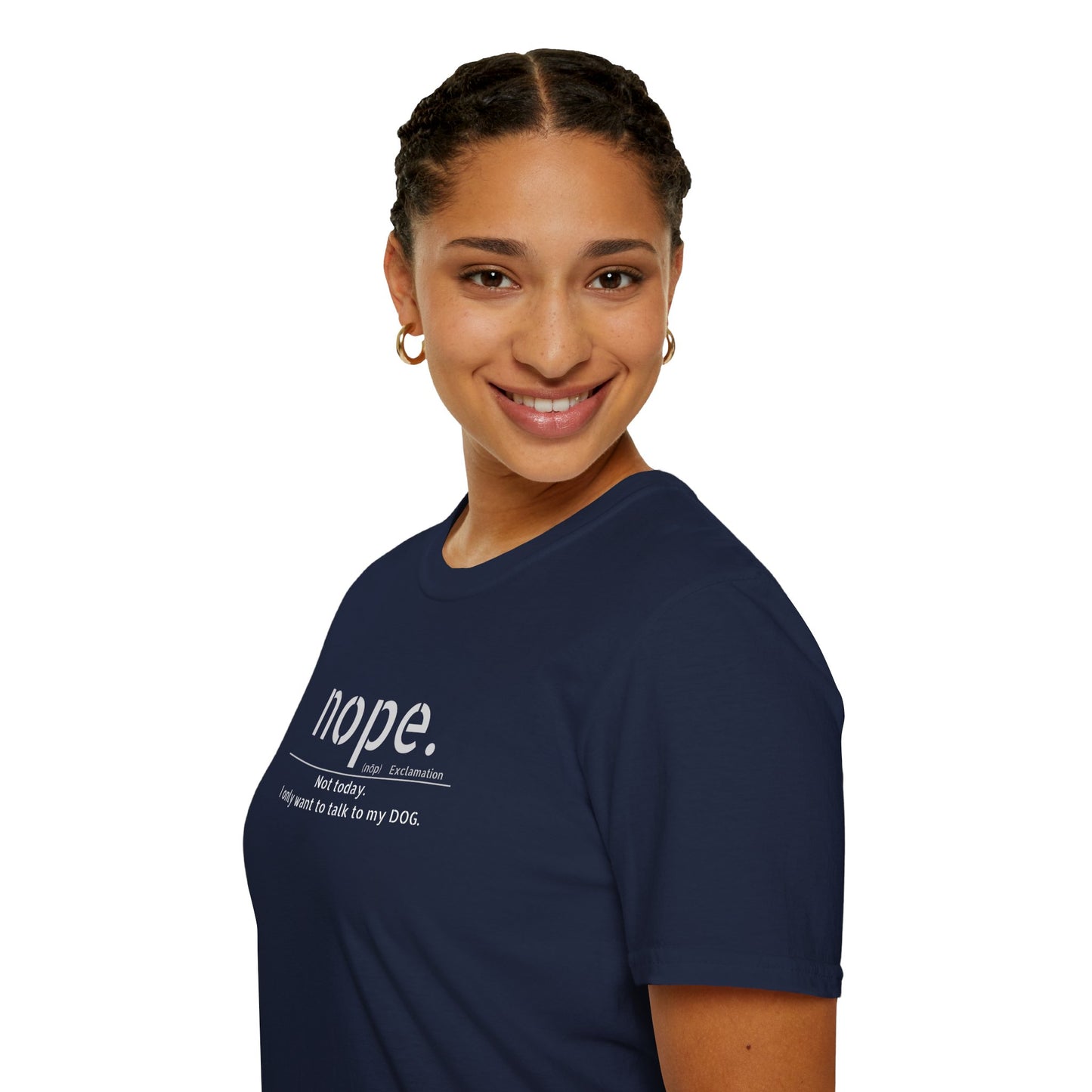 NOPE Dog - Unisex Softstyle T-Shirt