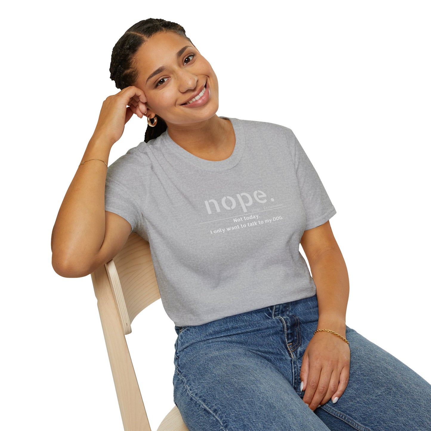 NOPE Dog - Unisex Softstyle T-Shirt