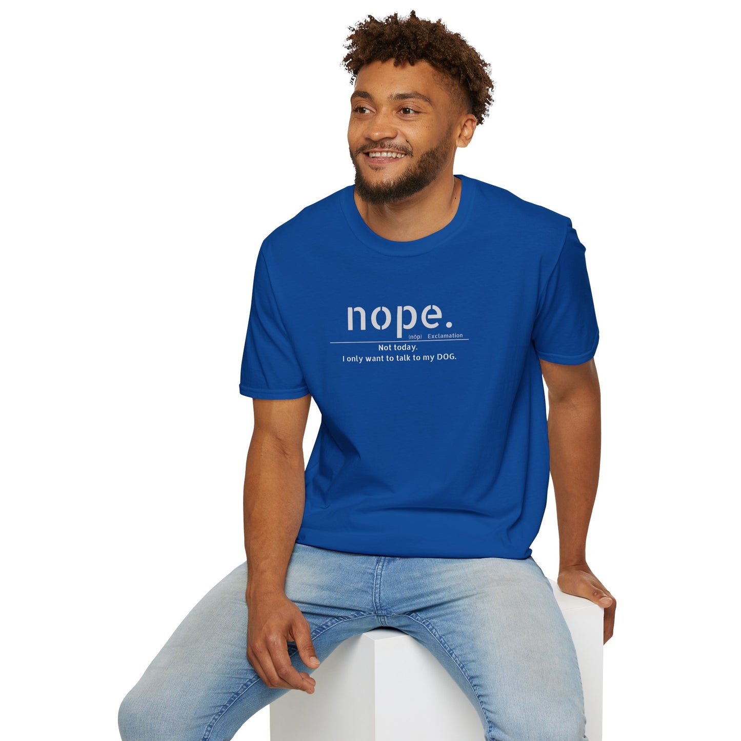 NOPE Dog - Unisex Softstyle T-Shirt