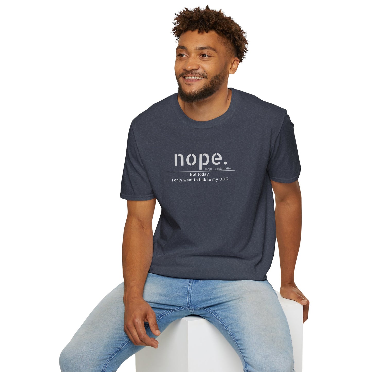 NOPE Dog - Unisex Softstyle T-Shirt