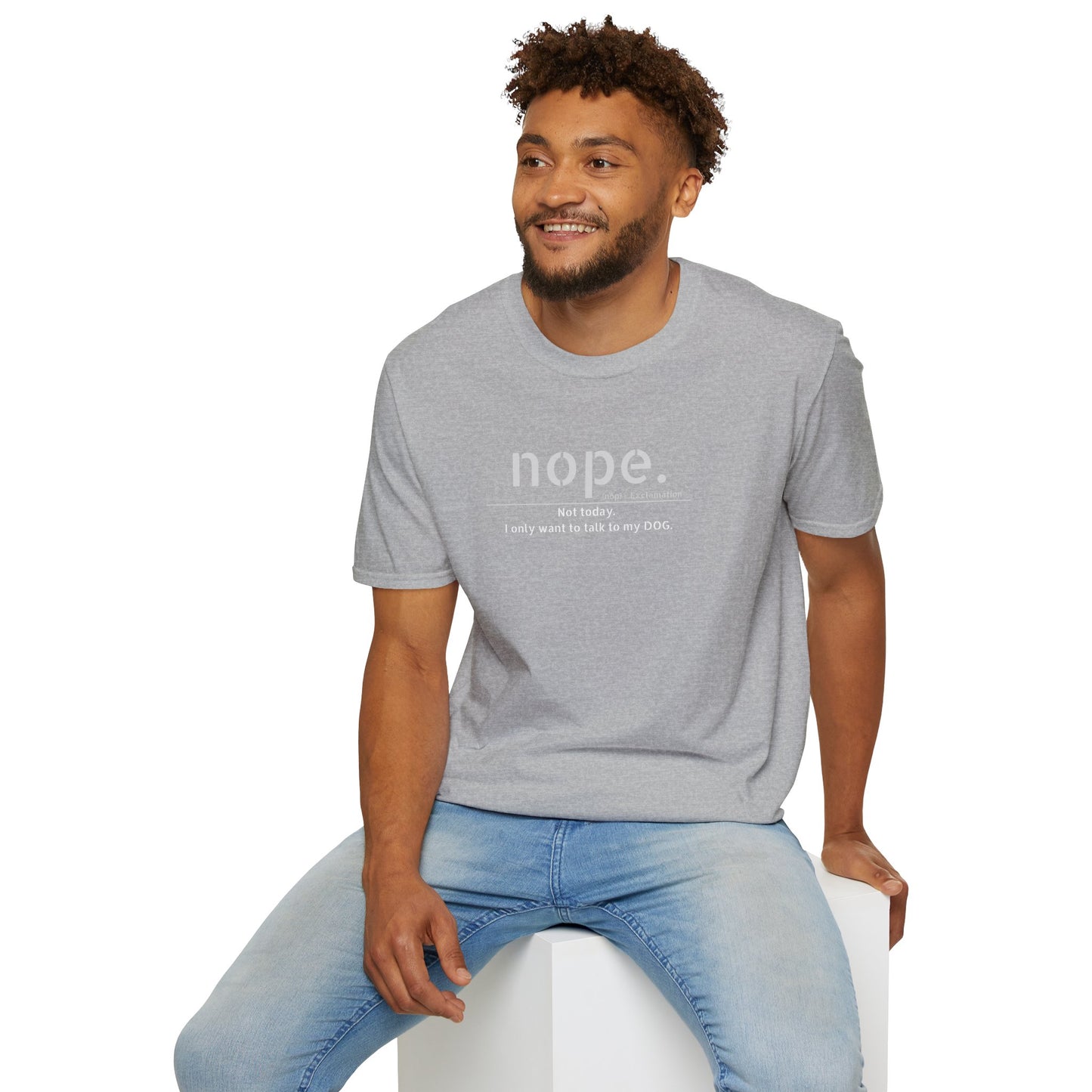 NOPE Dog - Unisex Softstyle T-Shirt