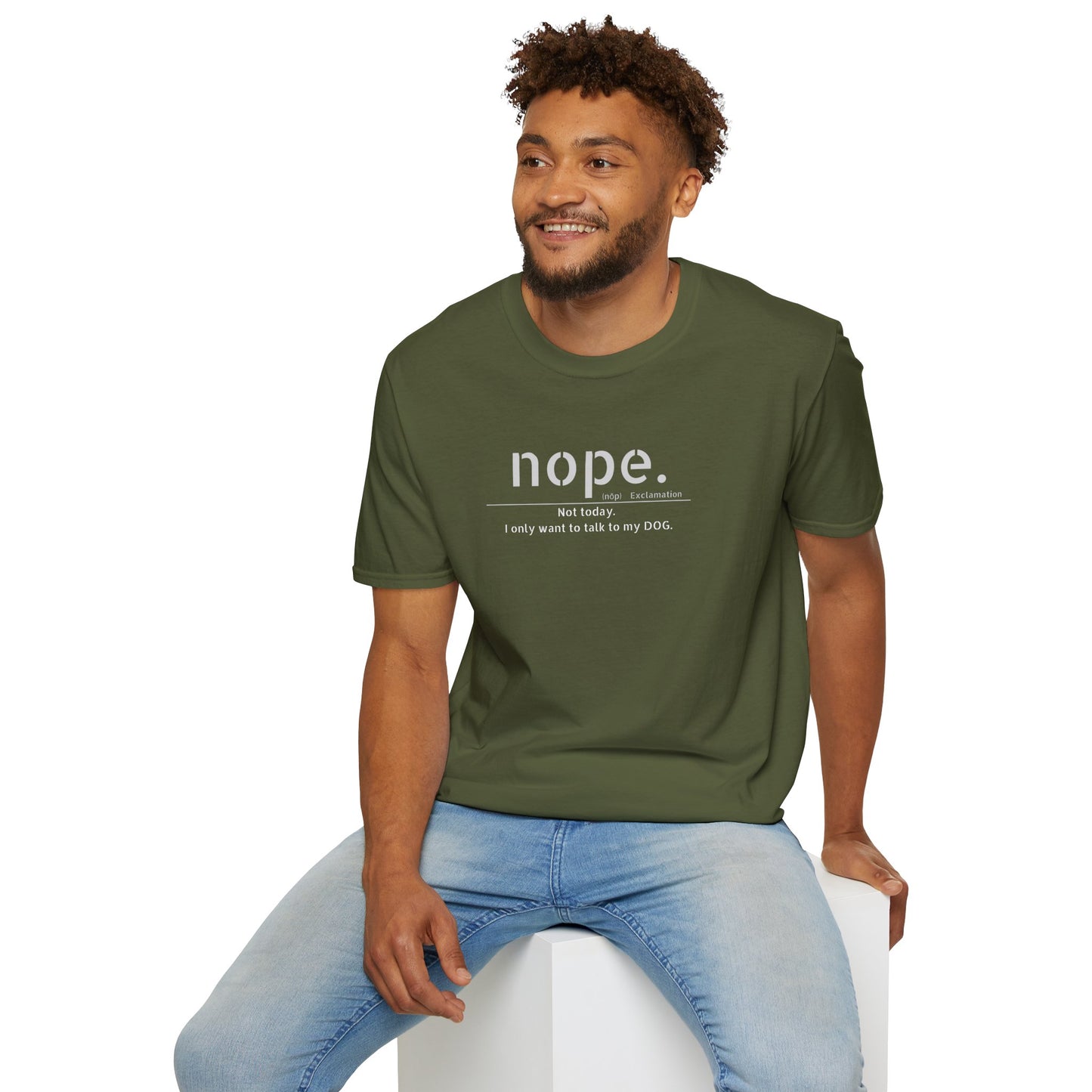 NOPE Dog - Unisex Softstyle T-Shirt