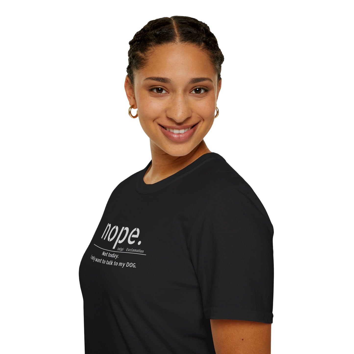 NOPE Dog - Unisex Softstyle T-Shirt