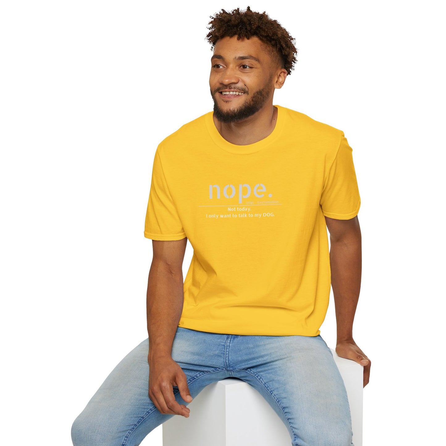 NOPE Dog - Unisex Softstyle T-Shirt