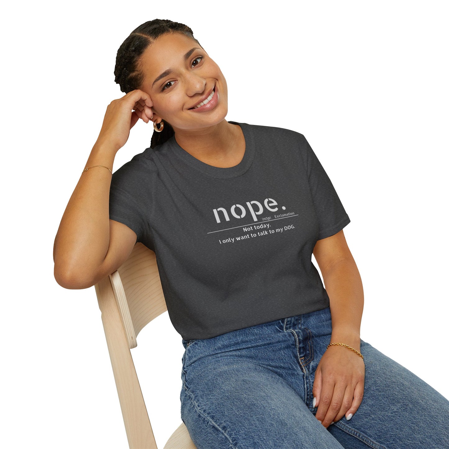 NOPE Dog - Unisex Softstyle T-Shirt