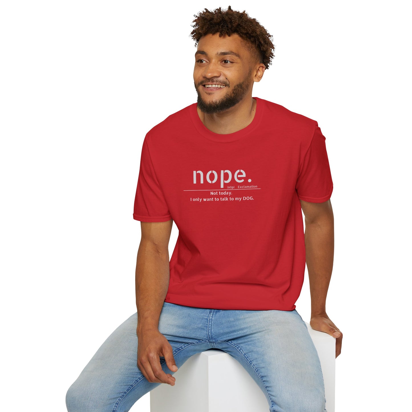 NOPE Dog - Unisex Softstyle T-Shirt