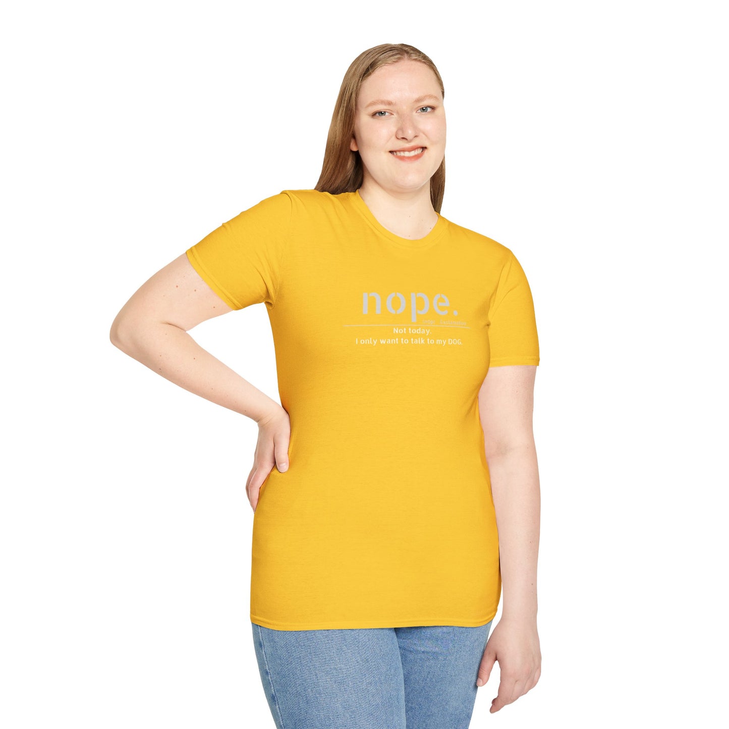 NOPE Dog - Unisex Softstyle T-Shirt