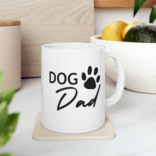 Dog Dad Ceramic Mug, 11oz