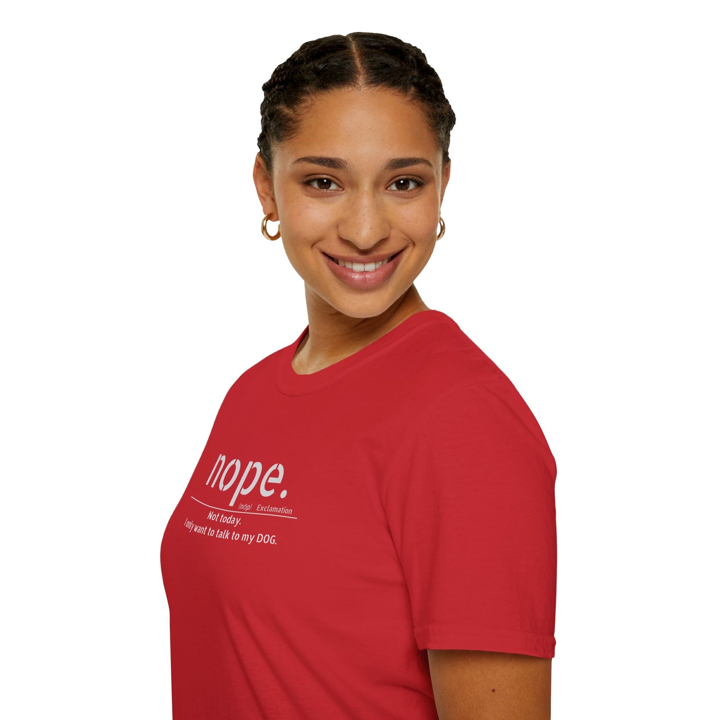 NOPE Dog - Unisex Softstyle T-Shirt
