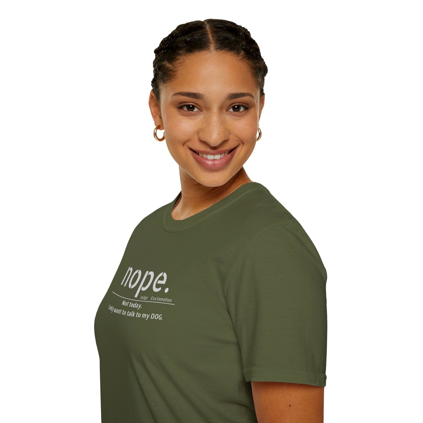 NOPE Dog - Unisex Softstyle T-Shirt