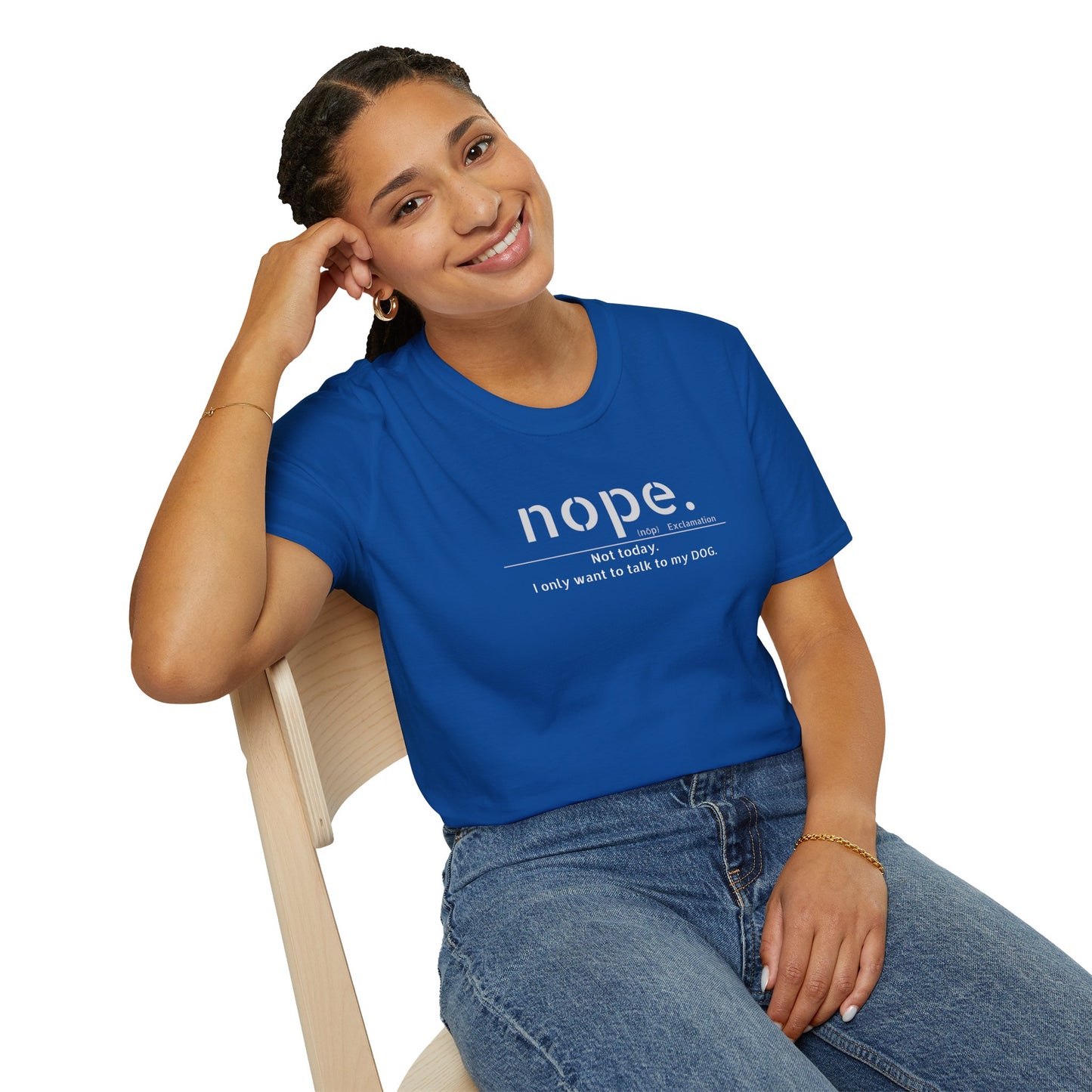 NOPE Dog - Unisex Softstyle T-Shirt
