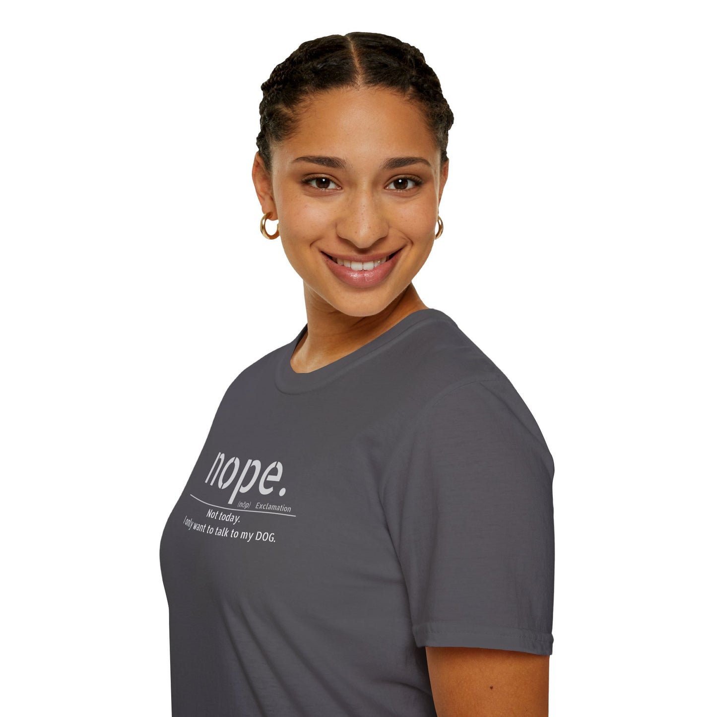 NOPE Dog - Unisex Softstyle T-Shirt