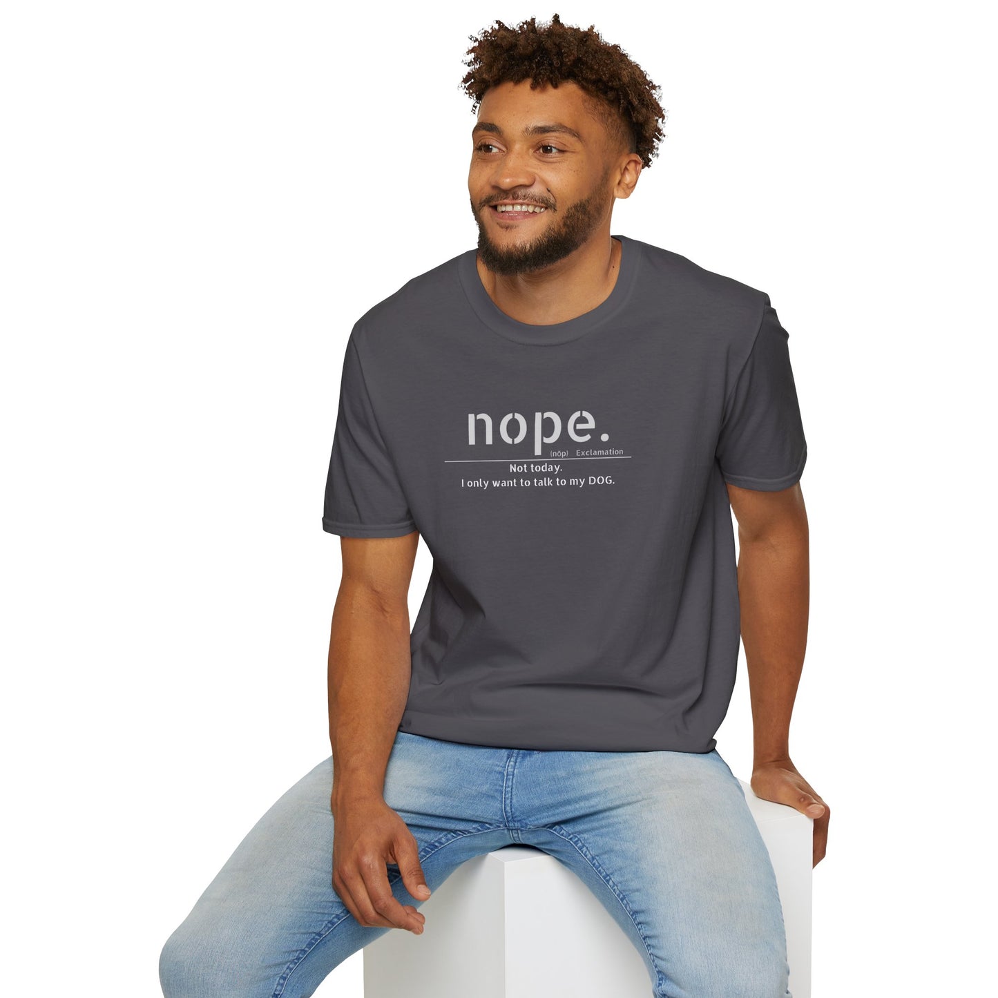 NOPE Dog - Unisex Softstyle T-Shirt