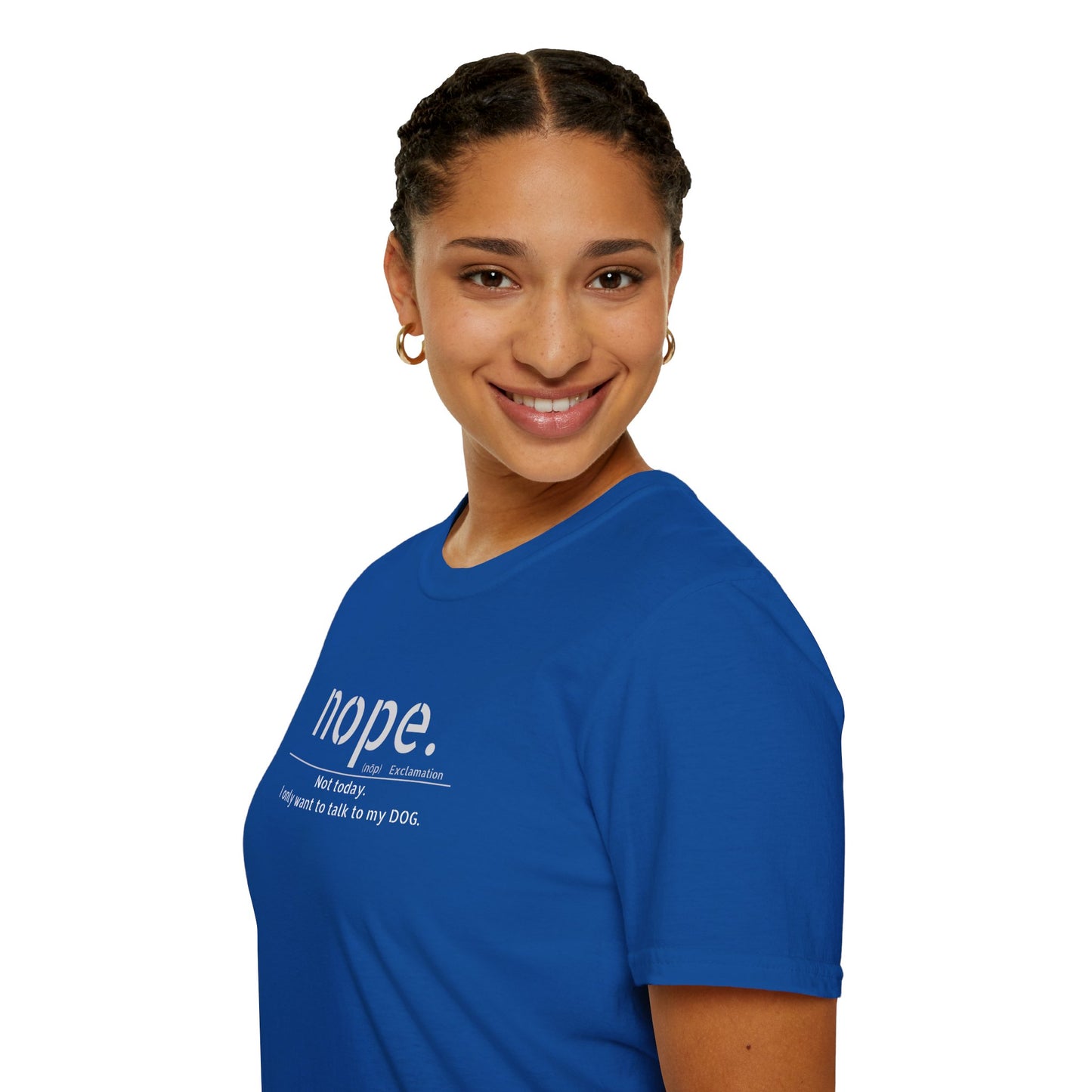 NOPE Dog - Unisex Softstyle T-Shirt