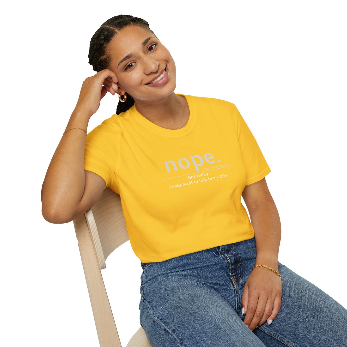 NOPE Dog - Unisex Softstyle T-Shirt
