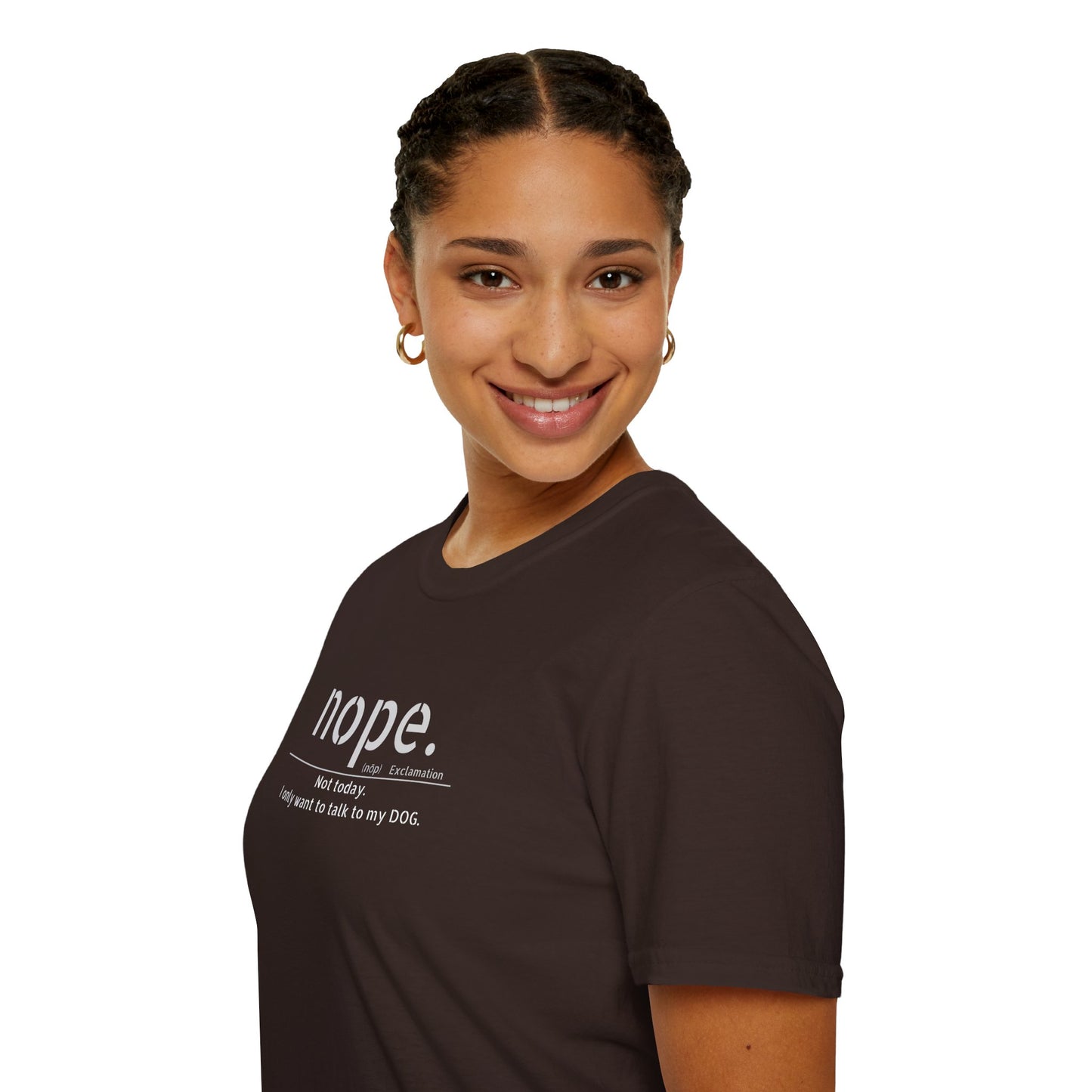 NOPE Dog - Unisex Softstyle T-Shirt